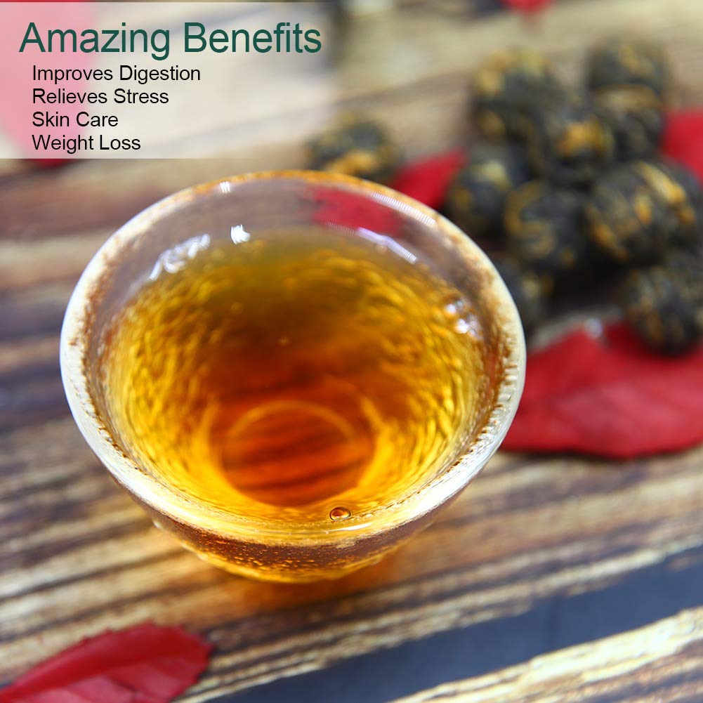 FullChea Black Dragon Pearl Tea natural handmade Yunnan tea