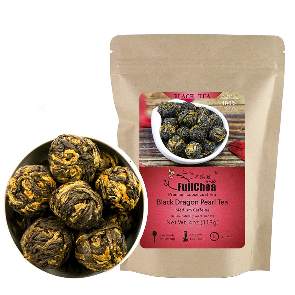 FullChea Black Dragon Pearl Tea packaging preserves aroma for fresh flavor