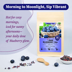 FullChea Blueberry Tea resealable packaging maintaining freshness after opening.