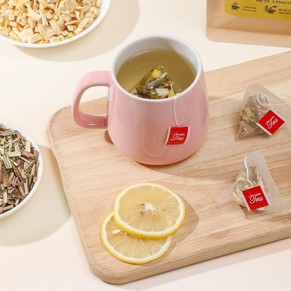FullChea-brewed-cup-with-honey-warmth hints at a comforting digestive moment.