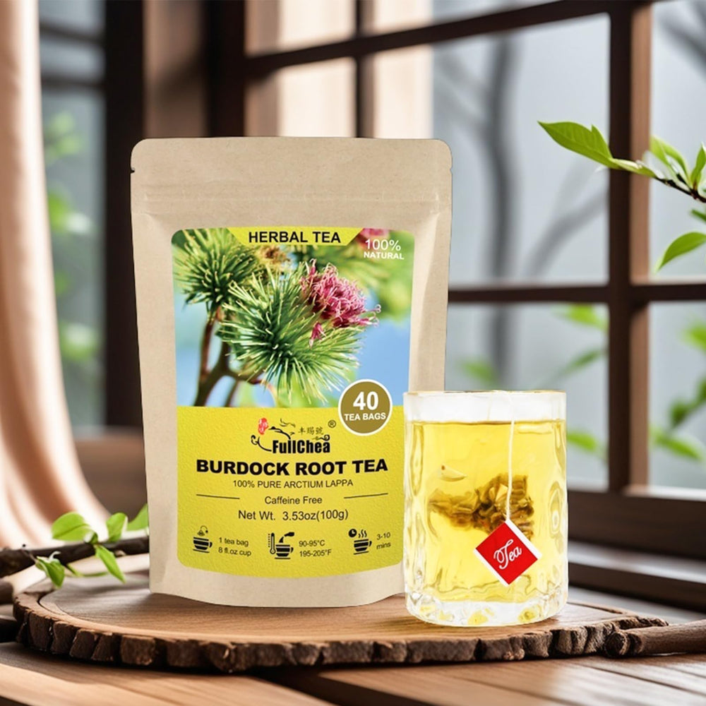 FullChea burdock root ingredients card, highlighting premium quality.