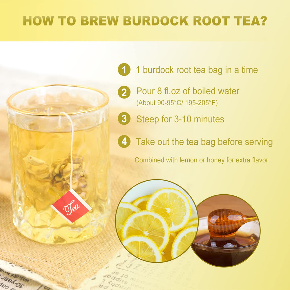 FullChea burdock tea cup enjoyed during a soothing daily ritual.