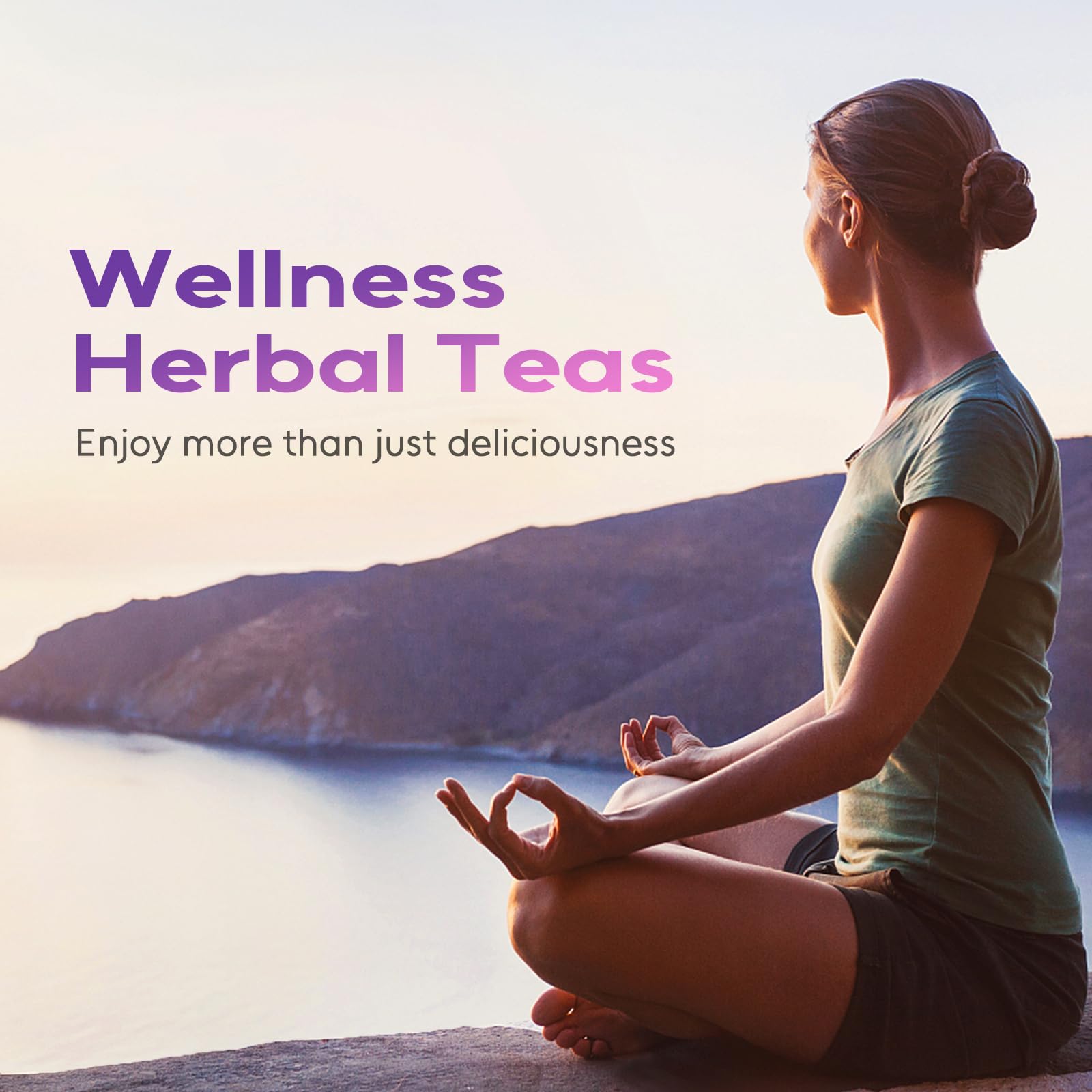 FullChea relaxing moment with tea bag in hand conveys calm after a busy day.