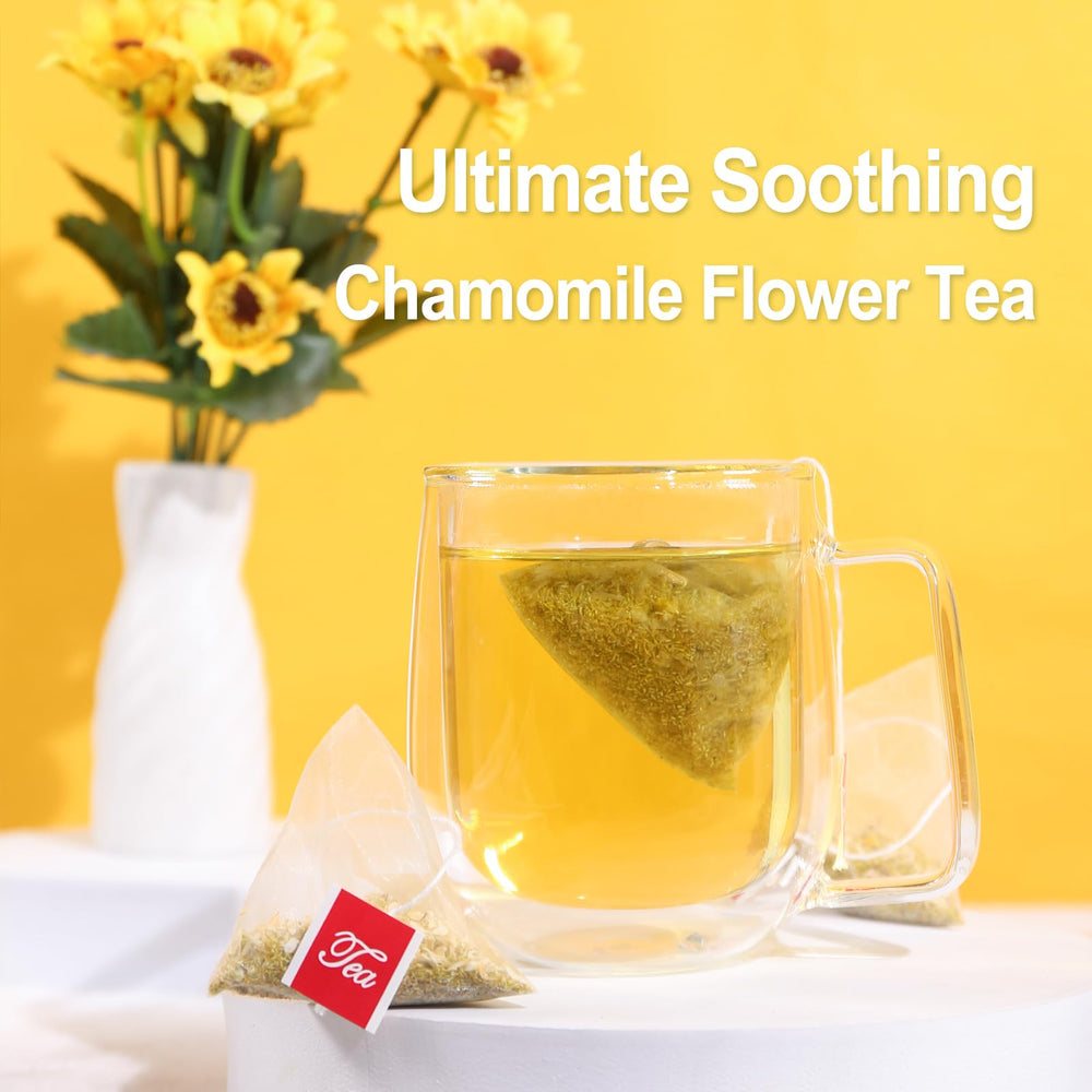 FullChea chamomile cup delivers soothing aroma and mellow flavor