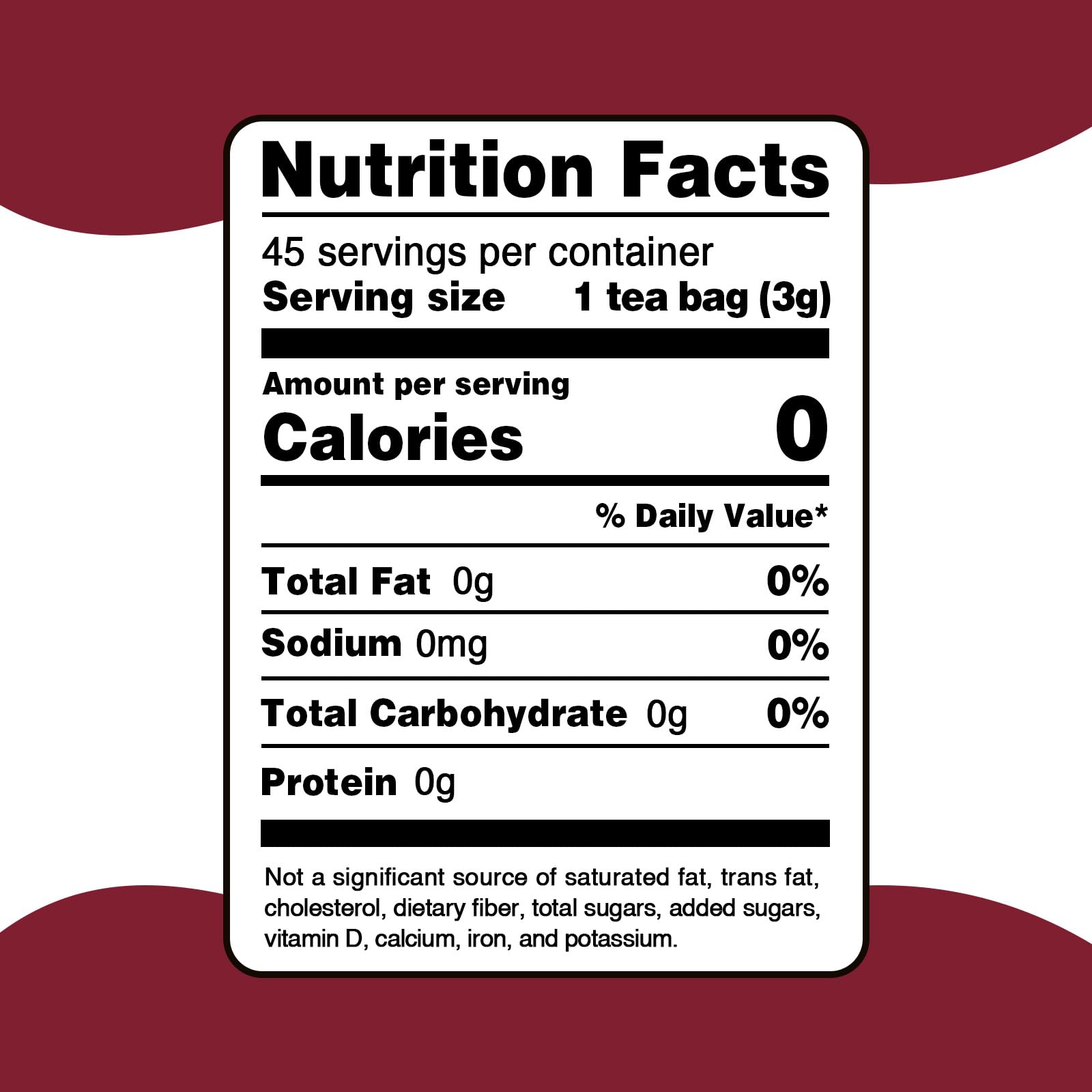 FullChea Cranberry Apple Tea teabags displayed for a caffeine-free daily ritual.