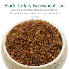 FullChea crushed buckwheat enables direct brew for quick cups.