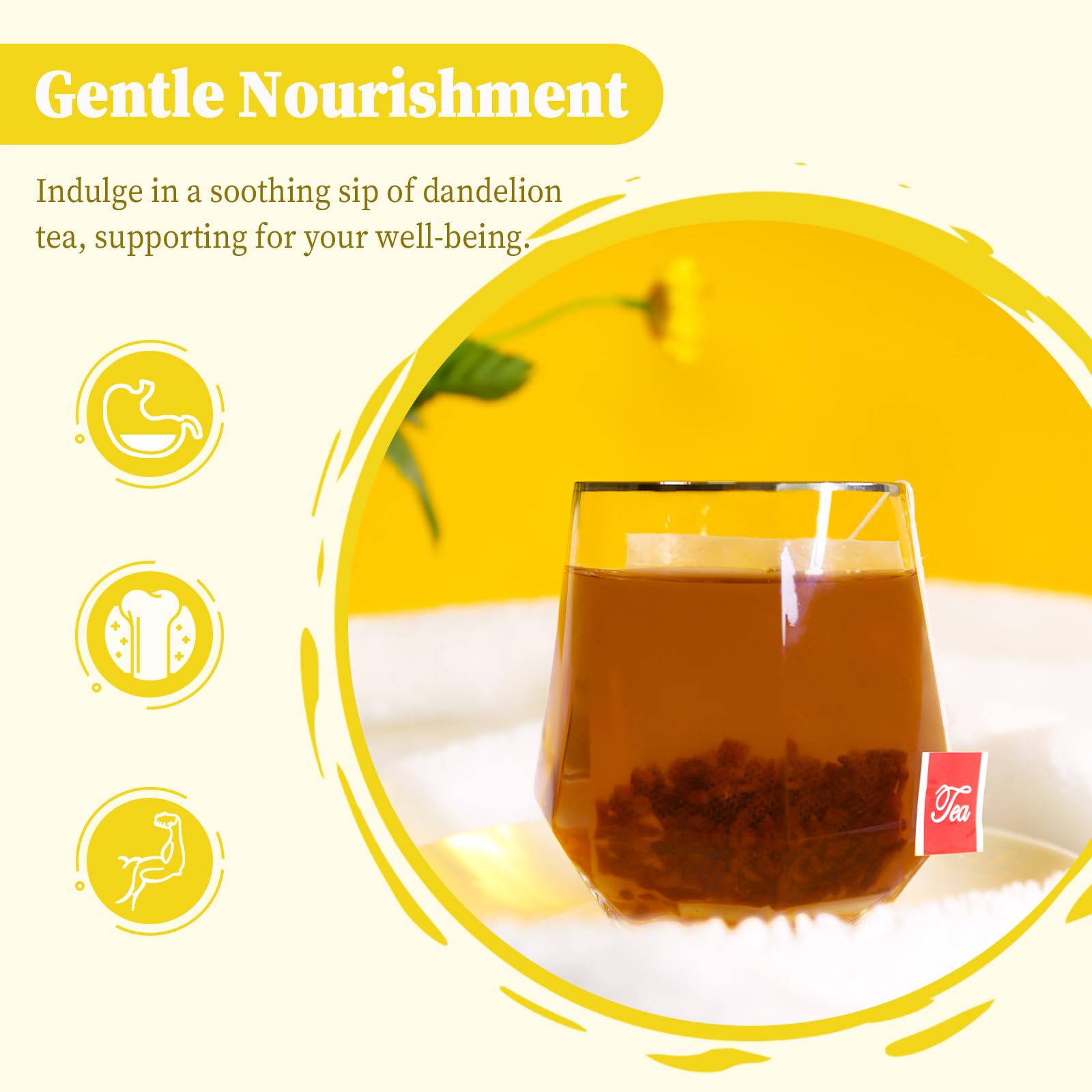 FullChea Premium roasted dandelion roots close-up showing quality aroma.