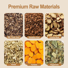 FullChea Detox Tea Bags dandelion root image emphasizes natural detox-inspired flavor
