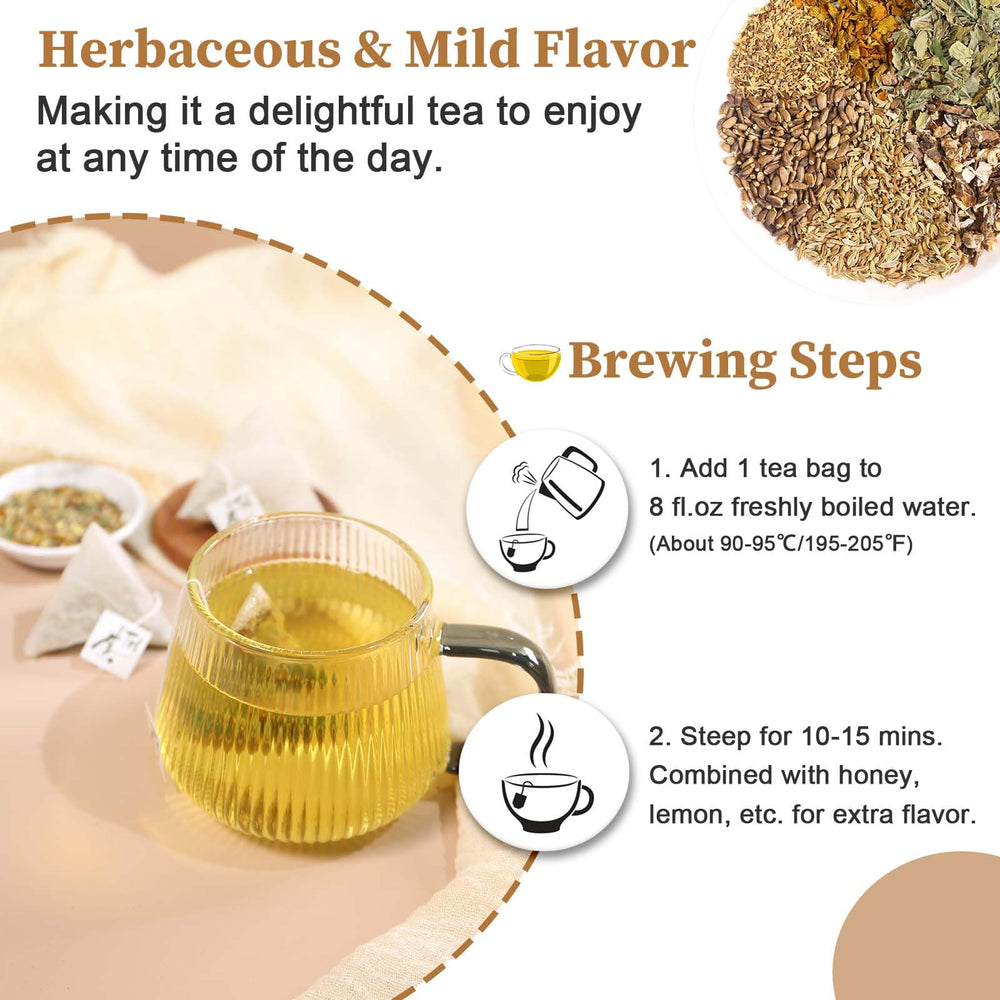 FullChea Detox Tea Bags fennel-seed visual hints herbal brightness