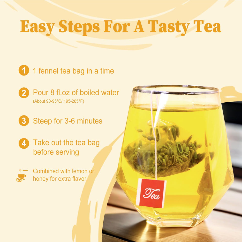 FullChea fennel tea packaging open demonstrates reseal for lasting freshness