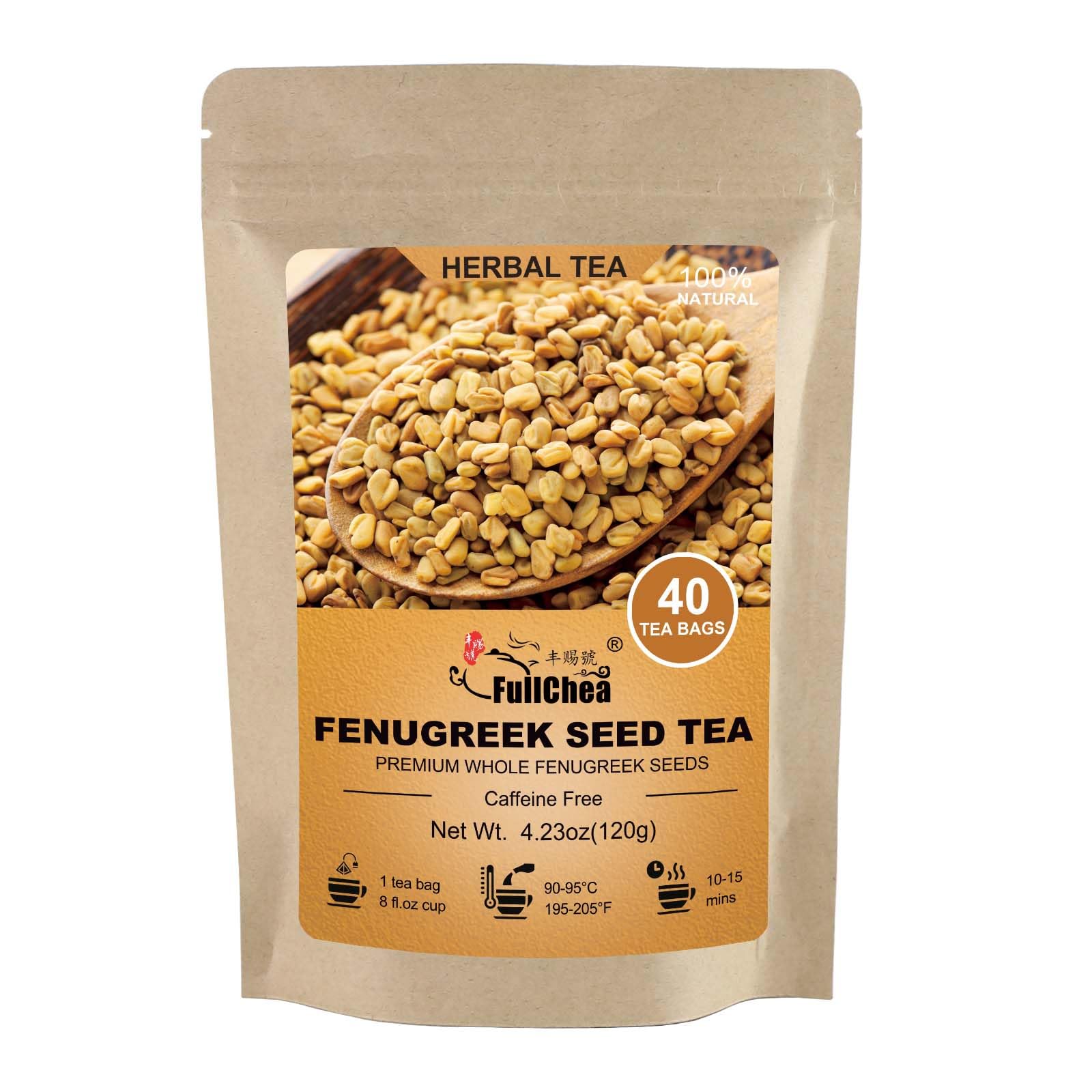 FullChea fenugreek seed tea bags close-up highlighting natural flavor for everyday tea