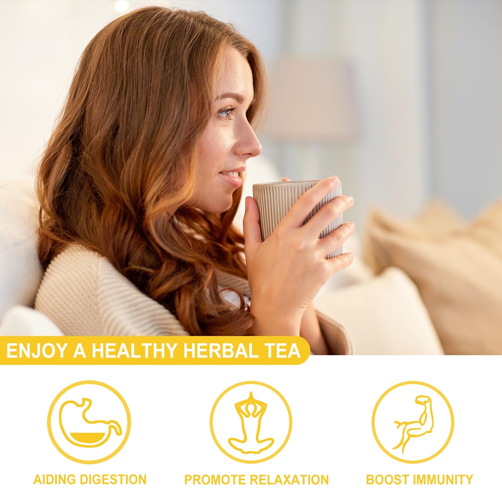 FullChea herbal tea offers fresh herbaceous taste with floral notes