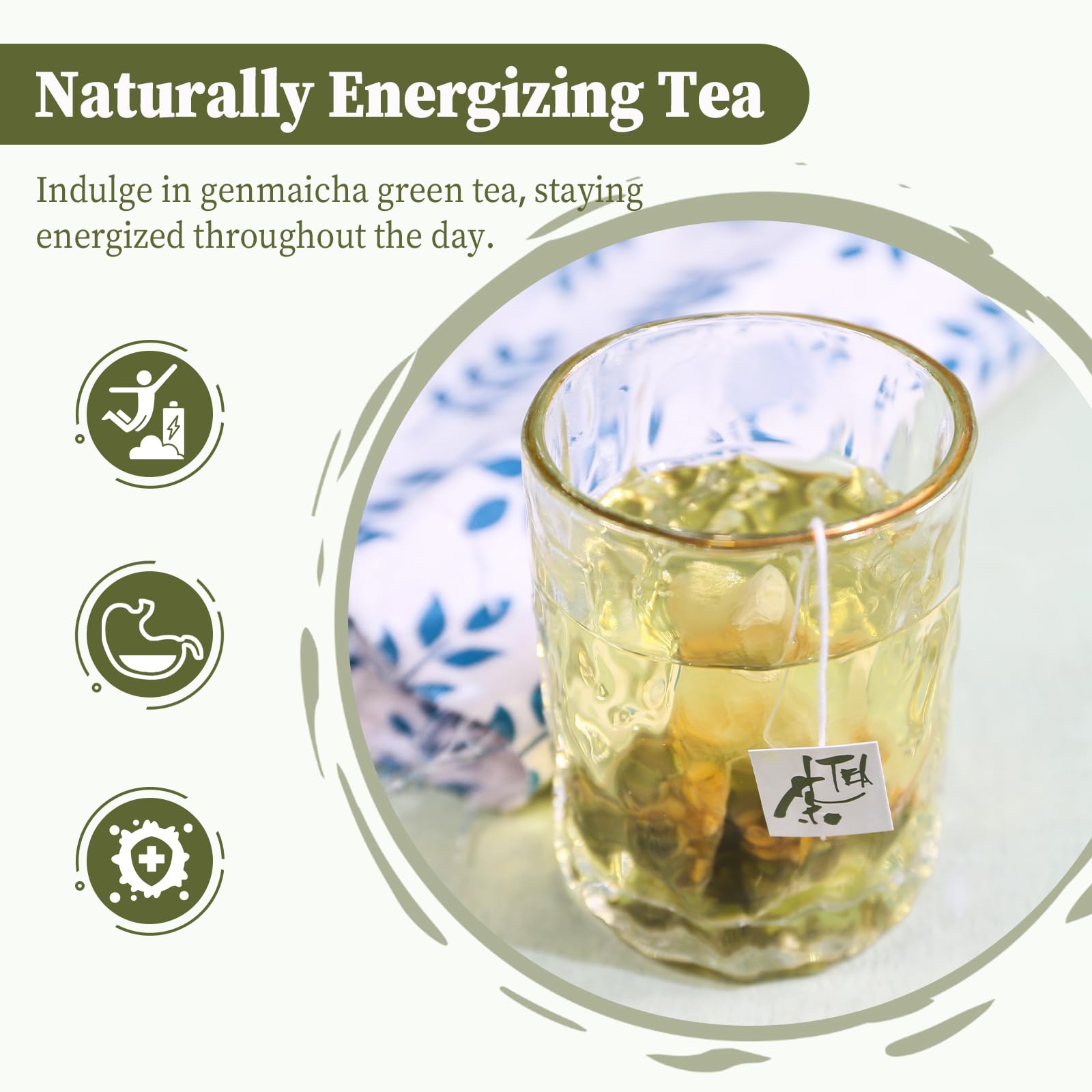 Corn fiber tea bags with glue-free sealing for clean brewing.