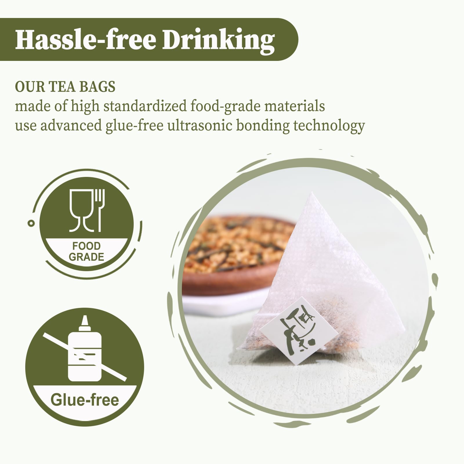 Resealable packaging keeps Genmaicha fresh from first to last cup.