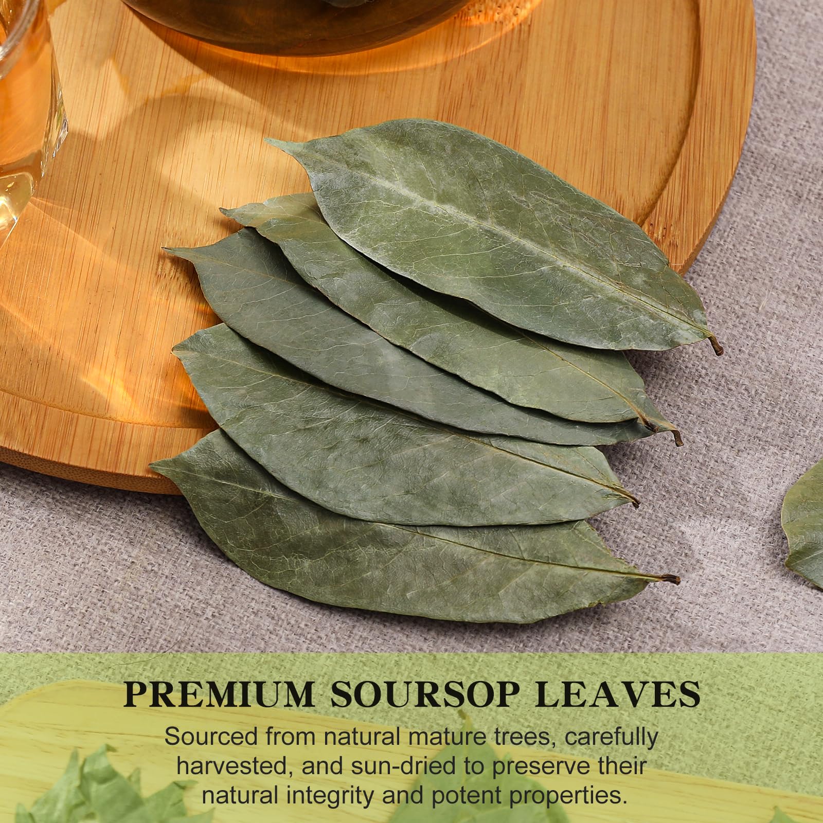 FullChea Guanabana leaves packaging highlights premium, non-GMO quality