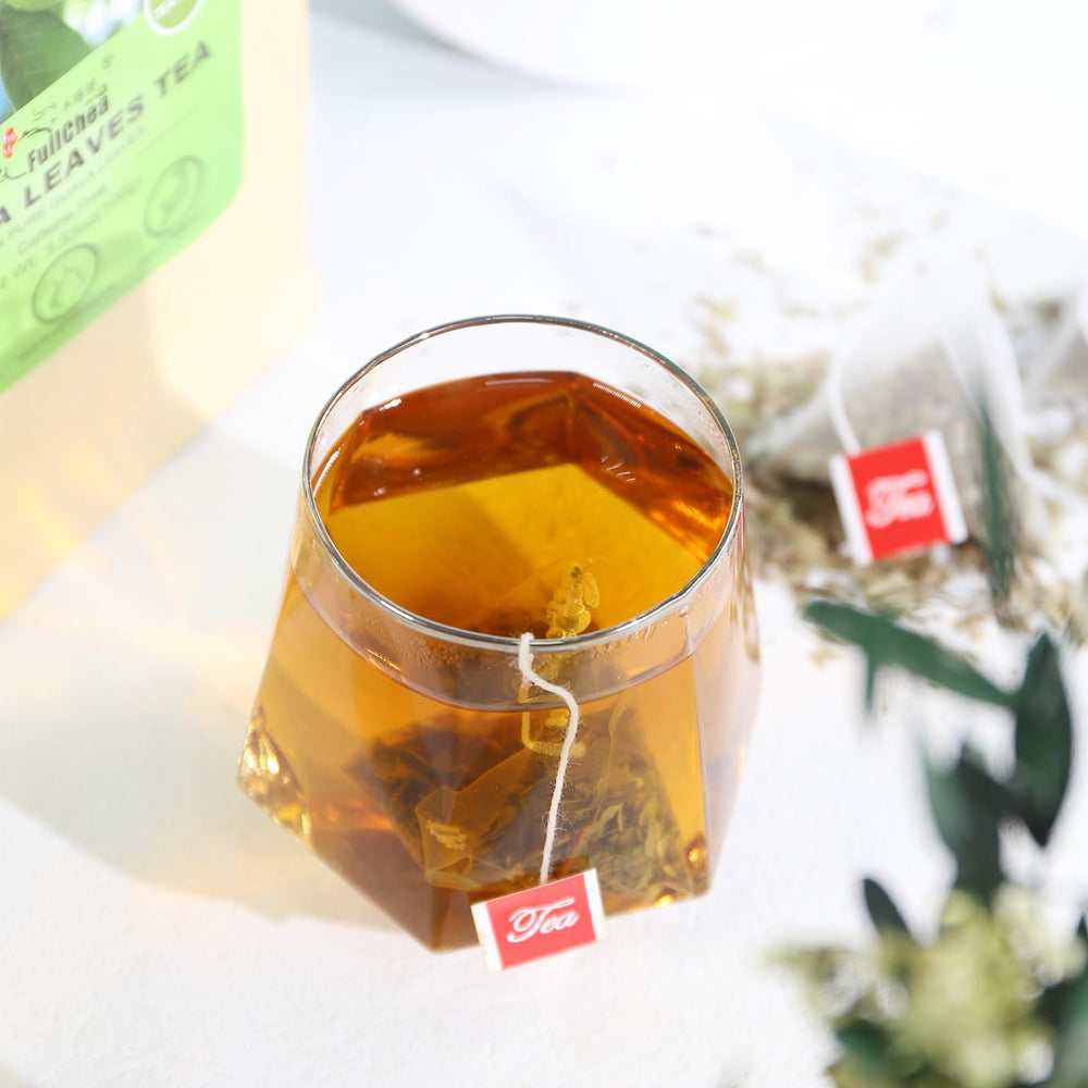 A warm cup of FullChea Guava Leaves Tea ready to unwind.