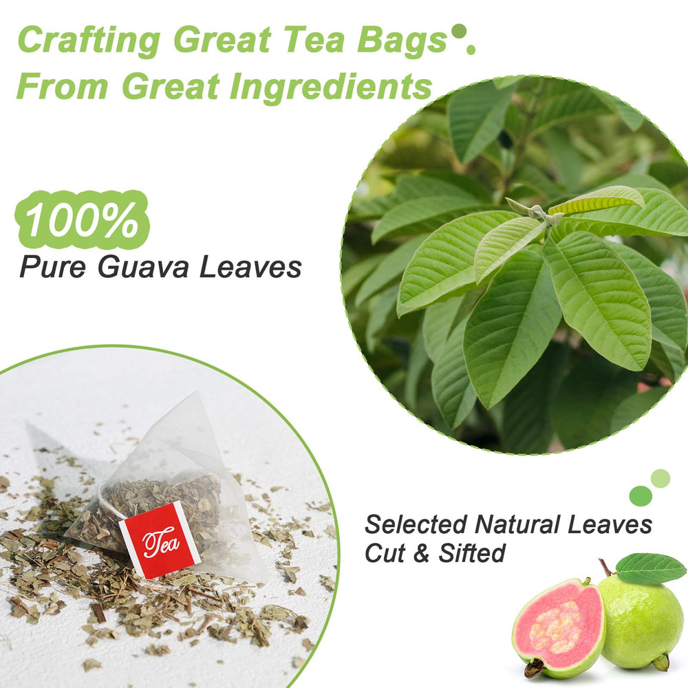 Brewing FullChea Guava Leaves Tea reveals a mild aroma and refreshing flavor.