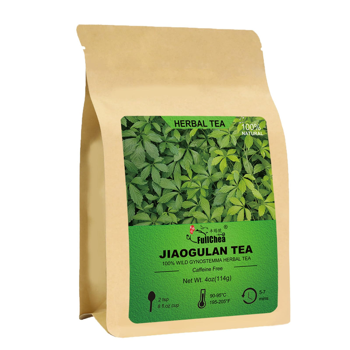FullChea gynostemma loose-leaf tea ready to brew for a refreshing, caffeine-free moment