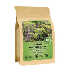 FullChea Holy Basil Tea Bags pack showing resealable freshness for convenient daily brews.