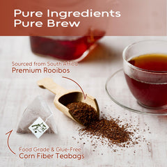 Hot FullChea Rooibos brew ready in minutes.