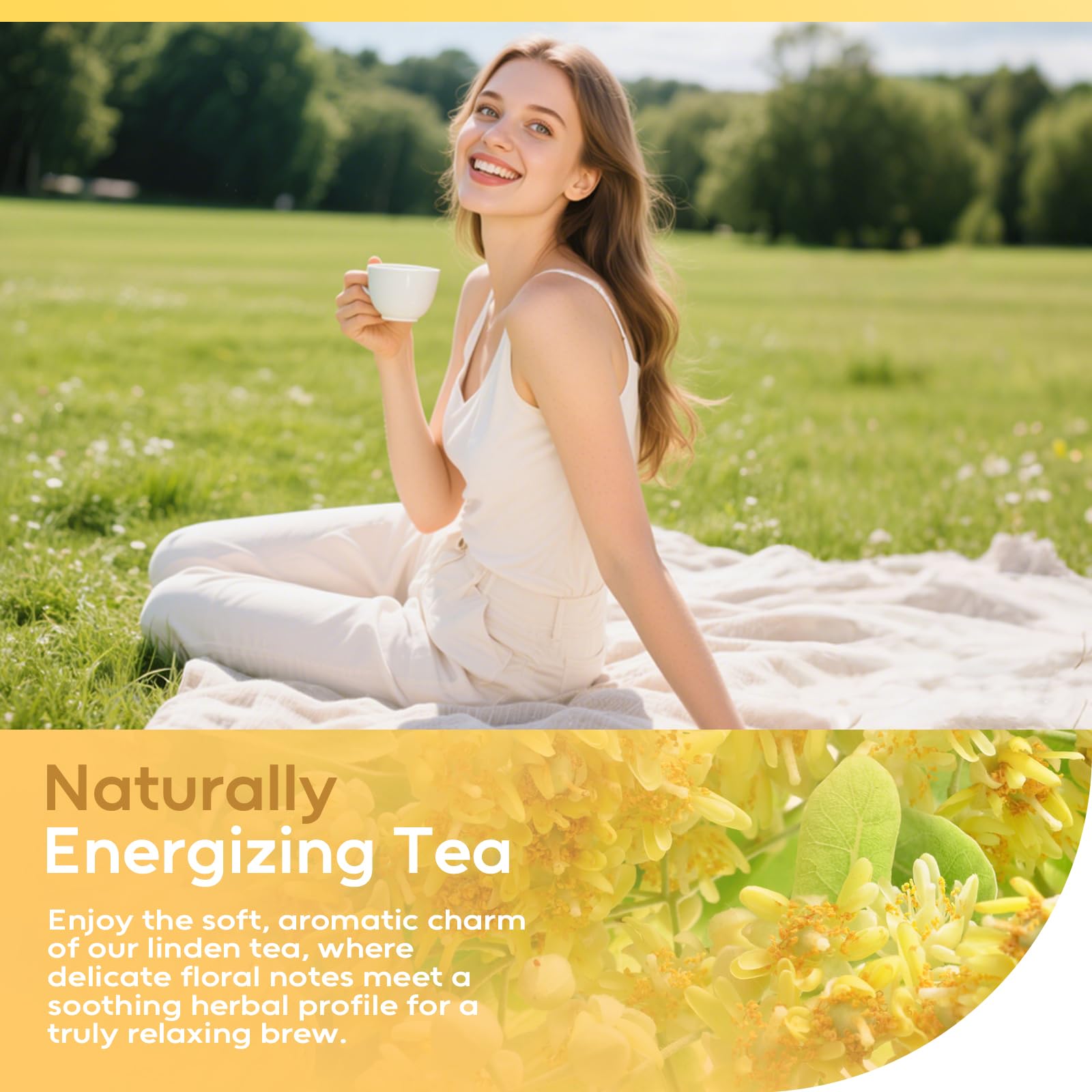 FullChea Linden Tea air-drying process preserves aroma and flavor.