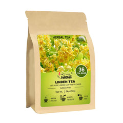 FullChea Linden Tea bags pack showing premium blend for a soothing ritual.
