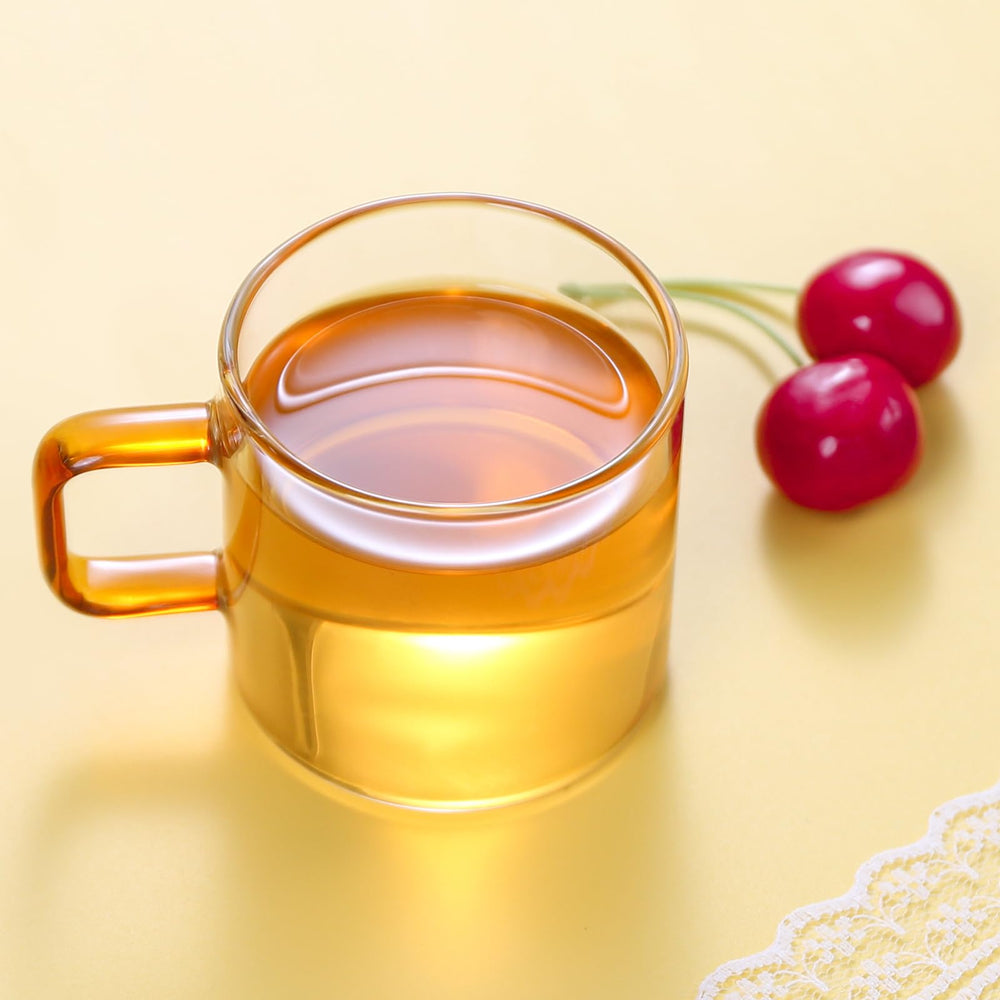 FullChea Liver Detox Tea red brew color with inviting aroma.