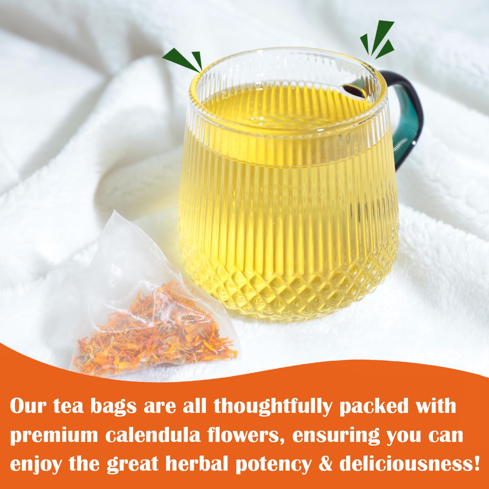 FullChea mellow floral aroma from calendula offers a gentle fragrance.