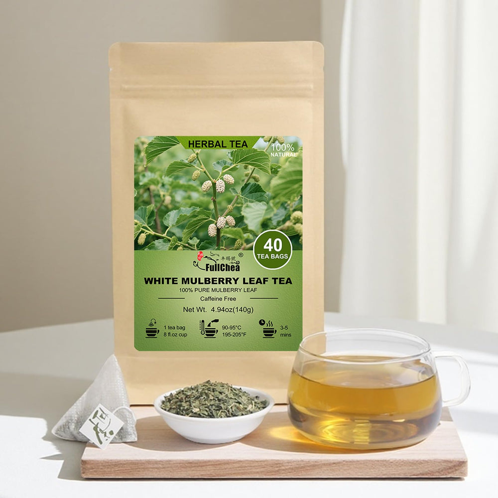 FullChea Mulberry Leaf Tea blends offer versatile herbal options with mint or honey.
