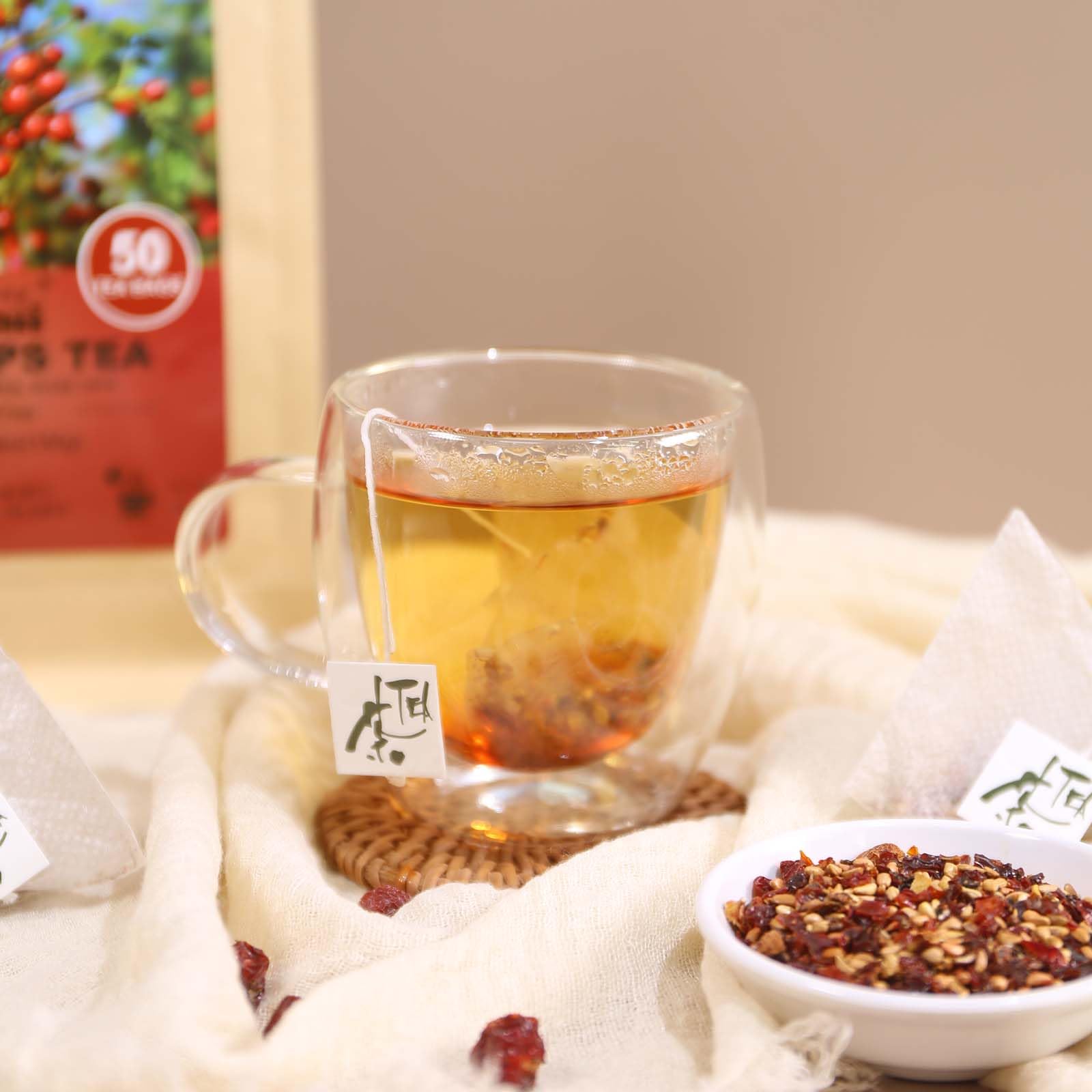 FullChea non-caffeine-rose-hips-tea-bags ideal for daily ritual.