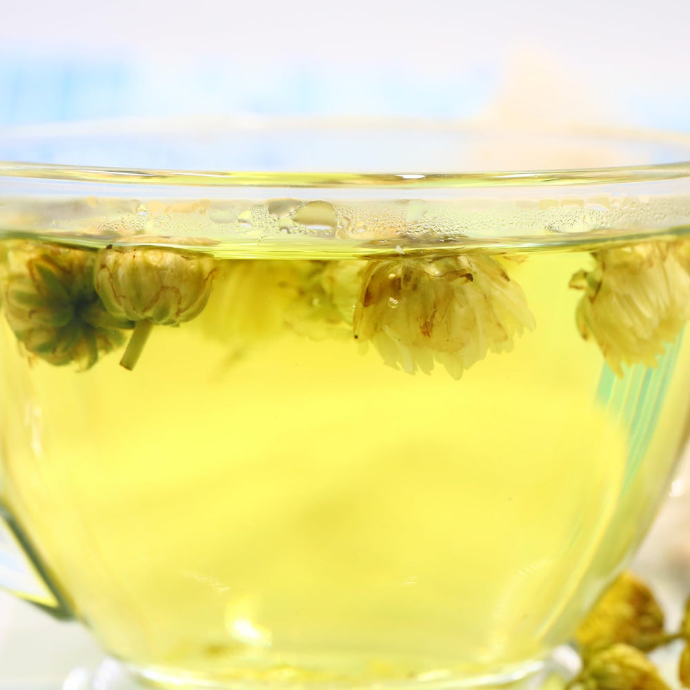 FullChea non-GMO chrysanthemum tea offers caffeine-free refreshment