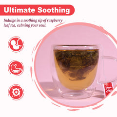 FullChea Raspberry Leaf Tea box with 40 sachets for daily use.