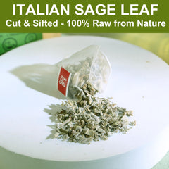 FullChea Sage Tea Bags brewing-ease enable quick, flavorful steep for a calming tea break.