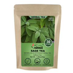 FullChea Sage Tea Bags with Italian sage leaf aroma for a fragrant, caffeine-free ritual.