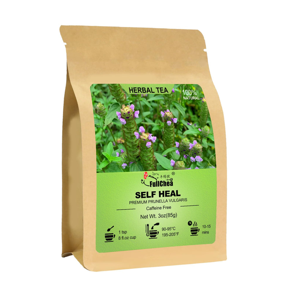FullChea self-heal loose-leaf tea ready to brew for a soothing, caffeine-free cup