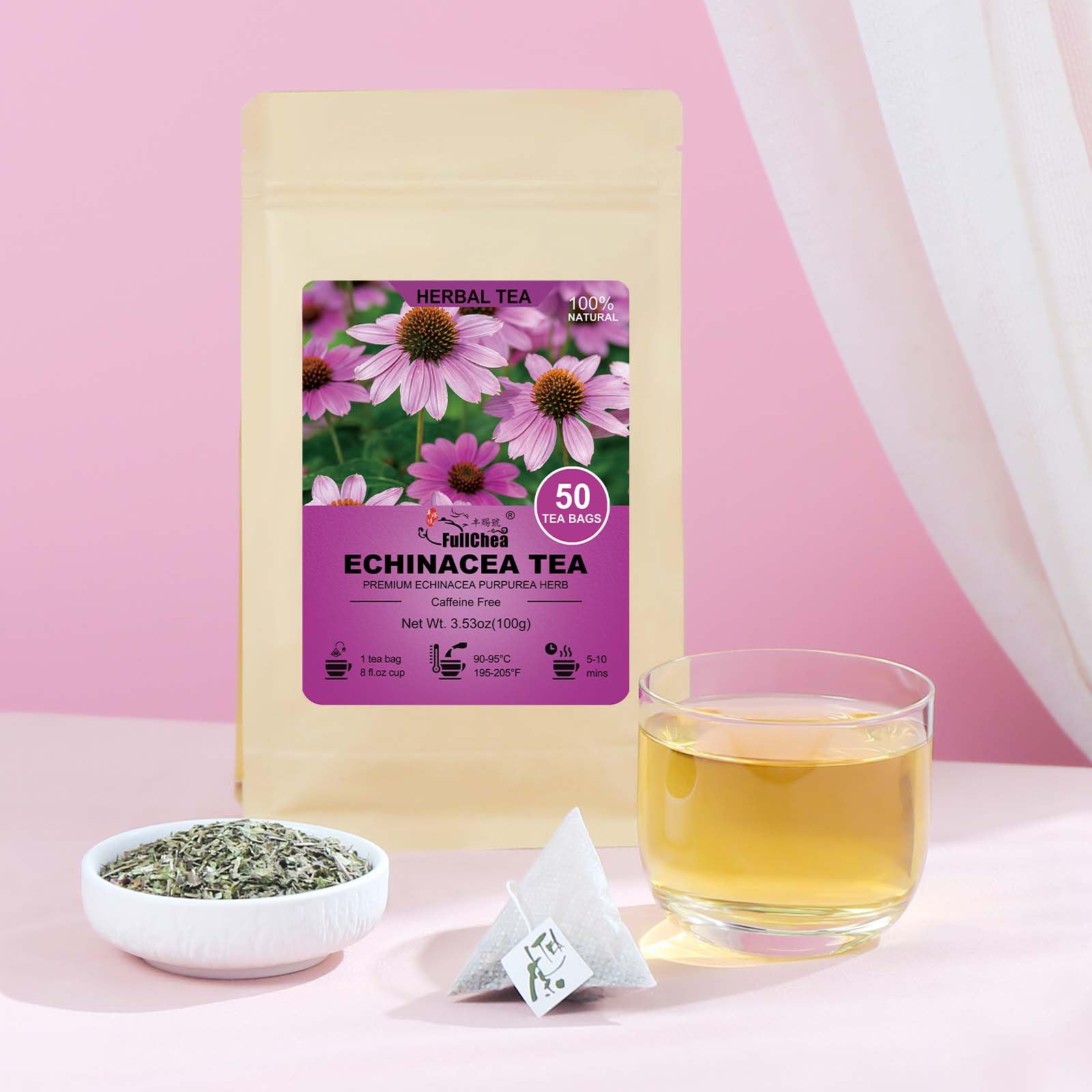 FullChea Tea Bags ultrasonic-bonding process emphasizing premium safety.