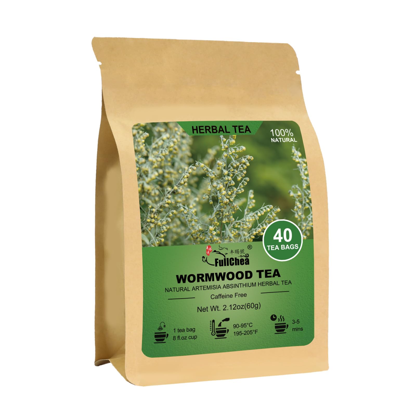 FullChea Wormwood tea bags pack for daily digestive support ritual