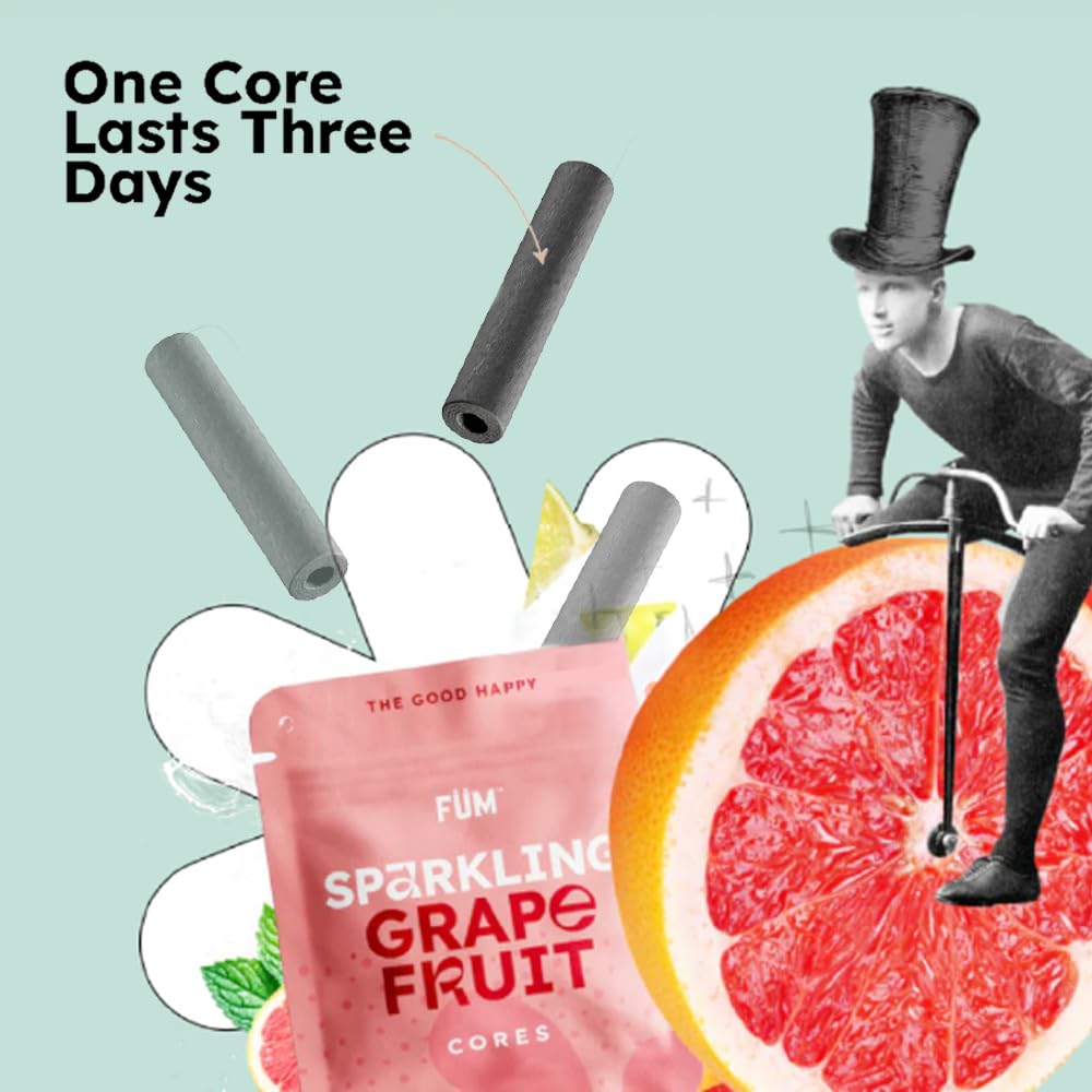 FÜM citrus cores trio-pack-front-view highlights nine cores for a month