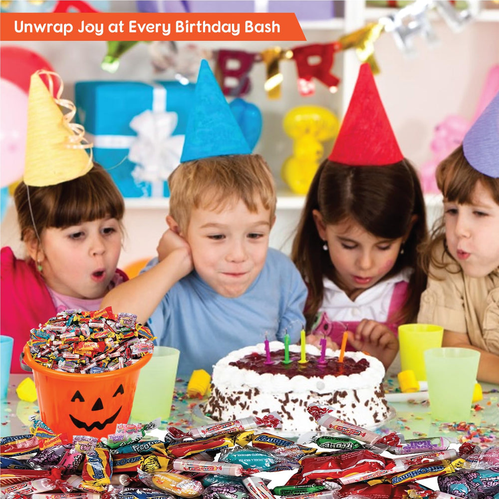 Fun Express individually wrapped candy emphasizes freshness and safe sharing.