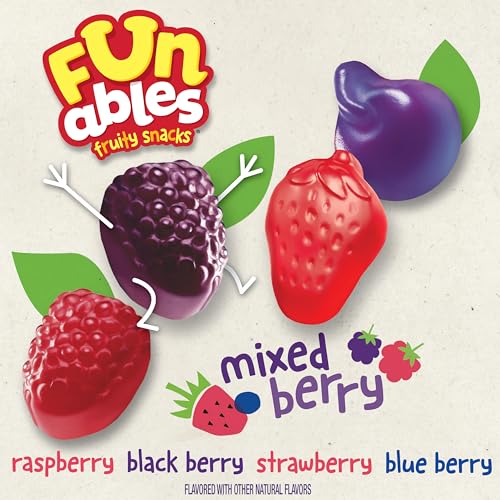 Funables blueberry-shaped snacks deliver bright flavor in a convenient bite.