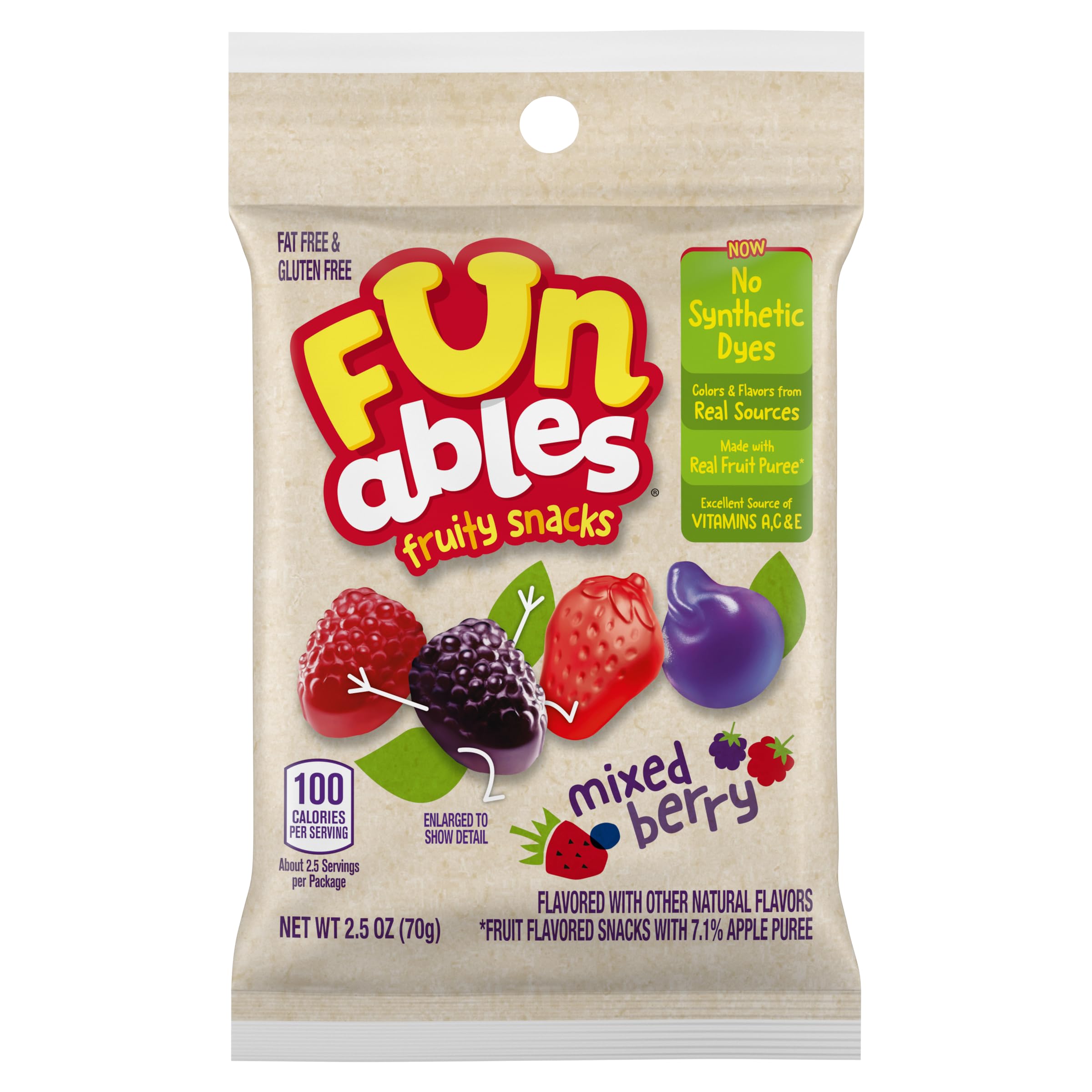 Funables lunchbox snack idea features colorful pouches for kid-friendly meals.