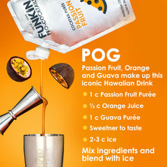 Funkin Passion Fruit Puree smoothie-bowl adds natural fruit flavor.