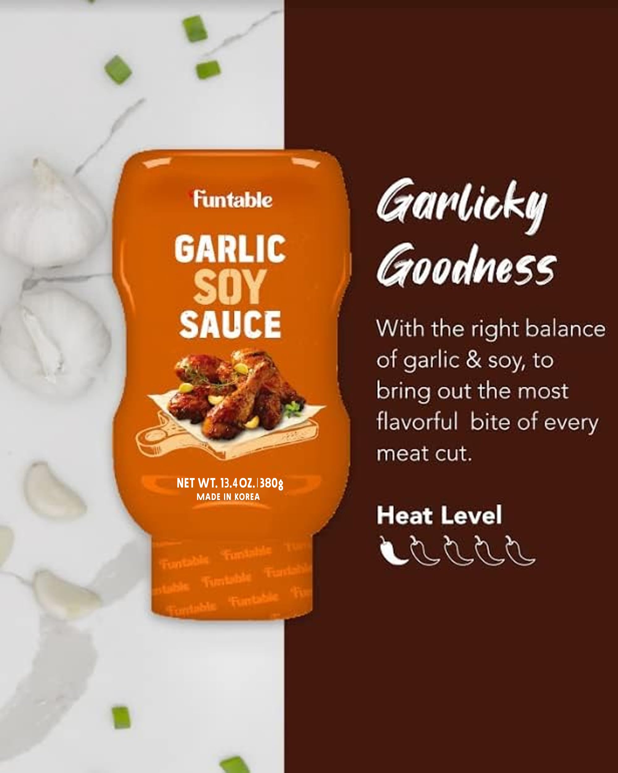 Funtable Garlic Soy Sauce dipping dish – perfect for savory dips and table sauces.