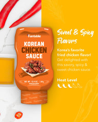 Funtable Korean Chicken Sauce dipping bowl—creamy dip for crispy bites.