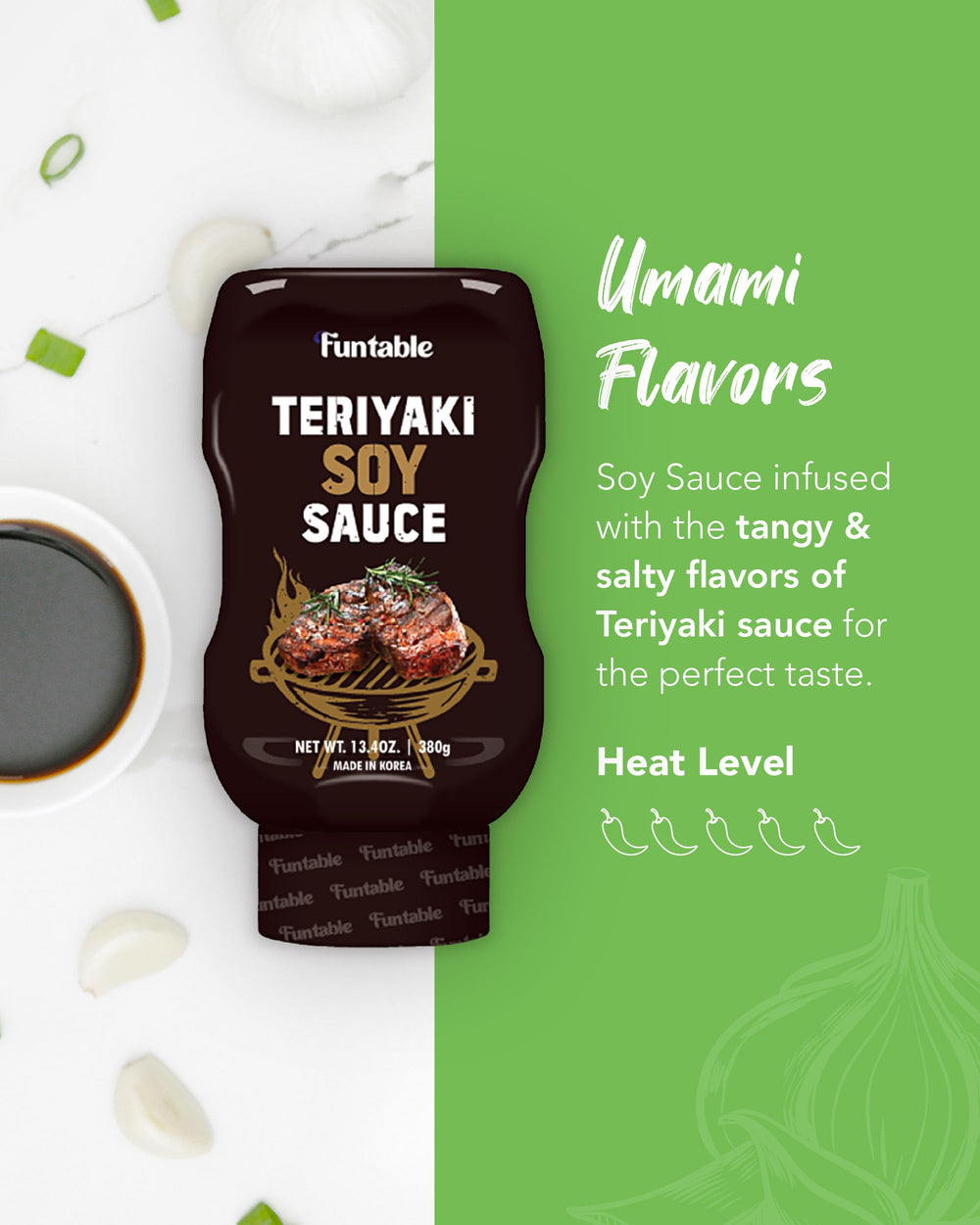 Glazed bulgogi with Funtable Teriyaki sauce for savory richness.