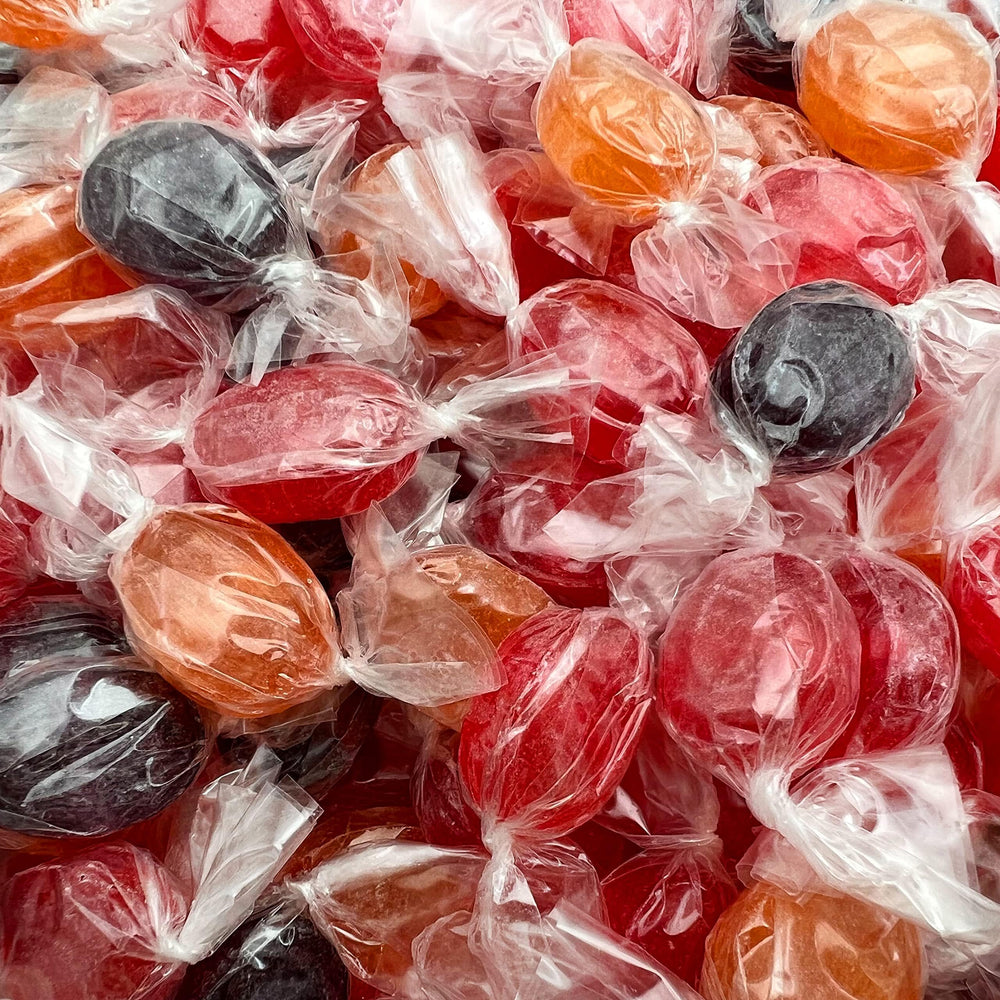 FUNTASTY Assorted Fruit Drops bulk pack box for easy party refills.