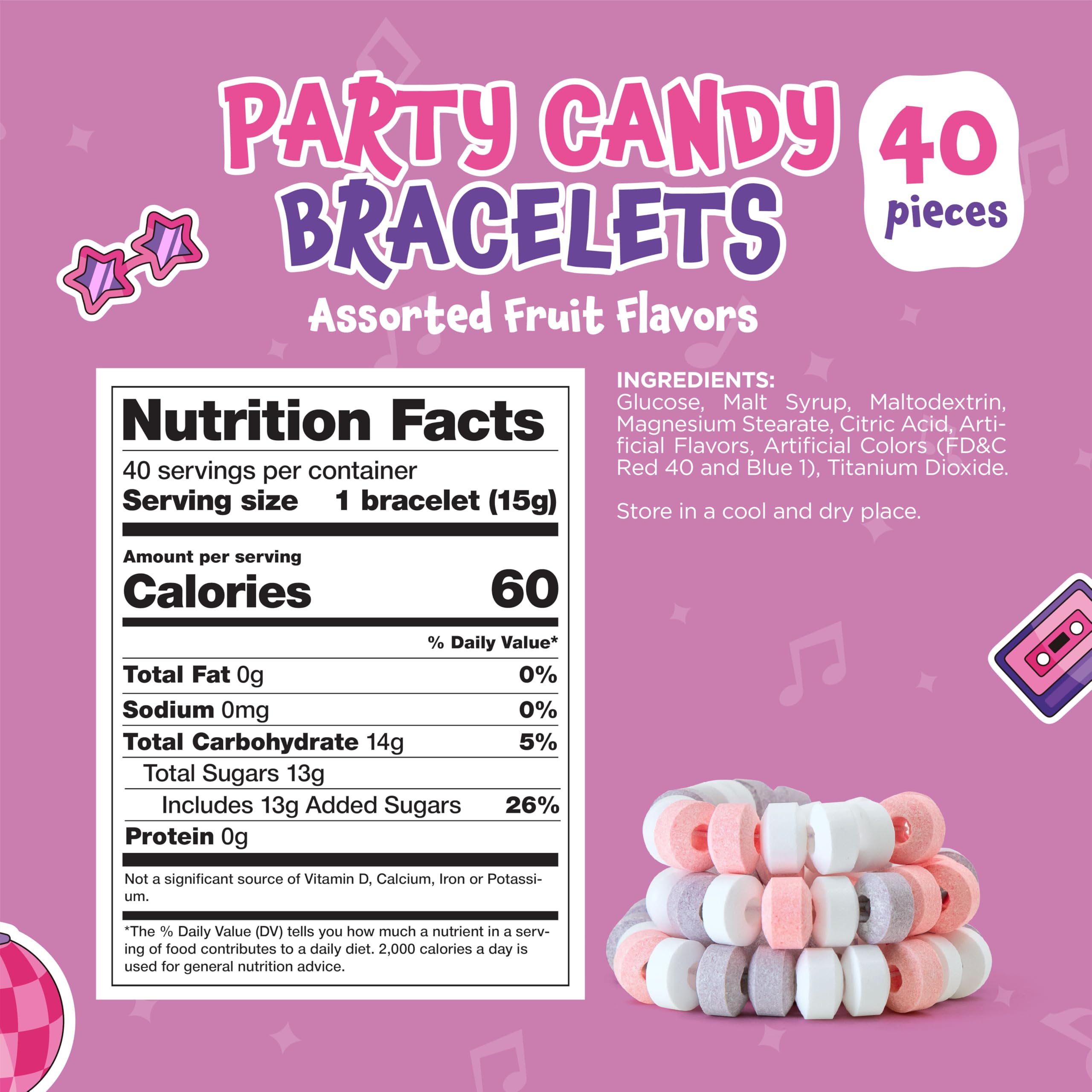FUNTASTY pink pastel beads create photo-ready candy jewelry.