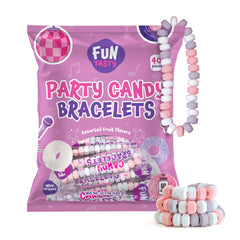 FUNTASTY candy bracelets with strands ideal for party favors.