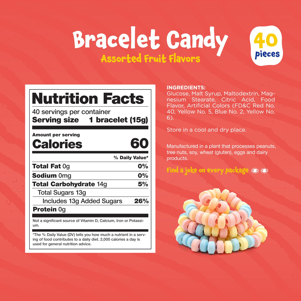 FUNTASTY candy bracelet with stretchable band for easy wearing