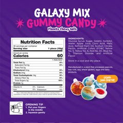 FUNTASTY gummy planets individually wrapped, easy to gift and portion